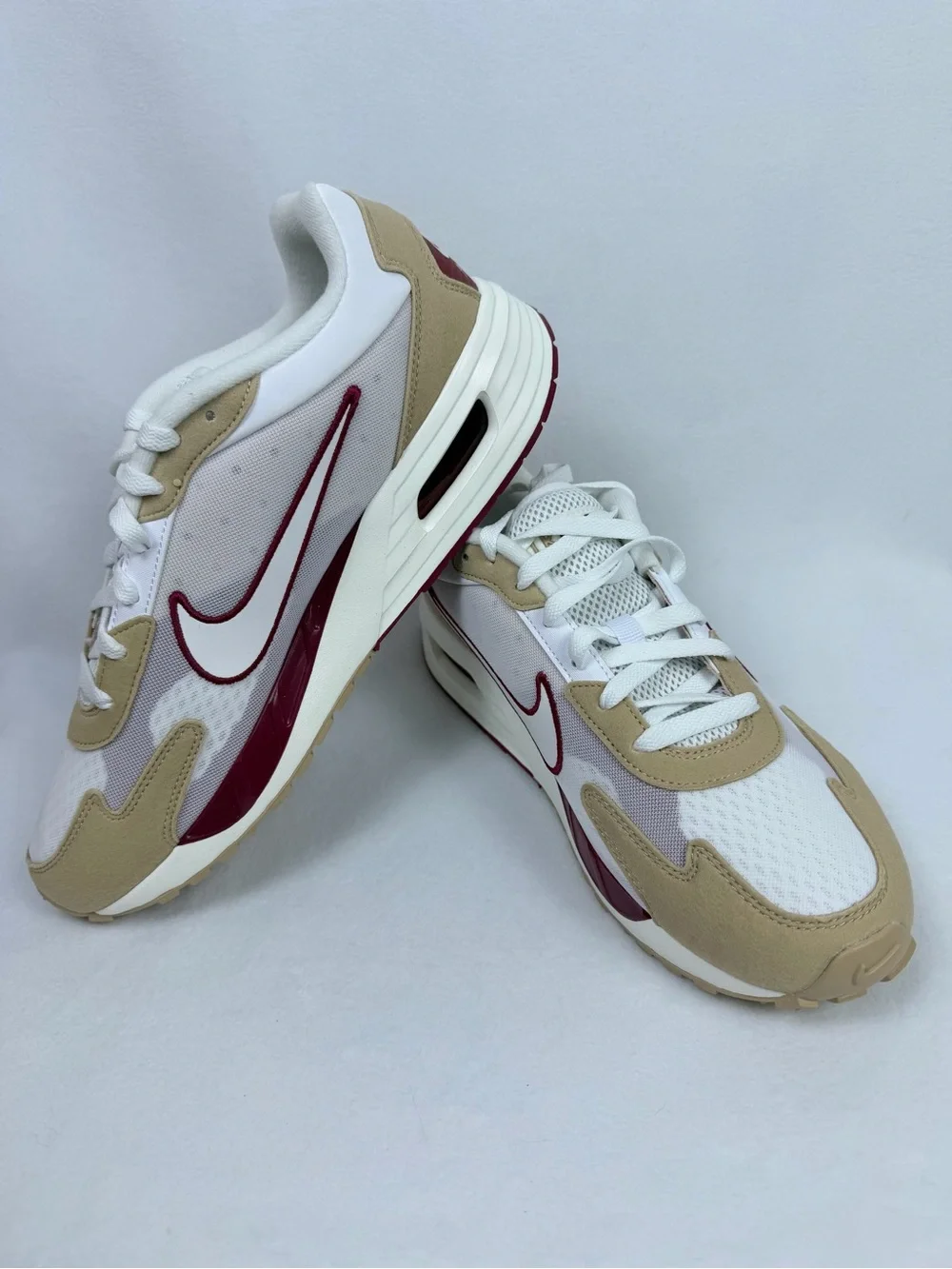 Nike Air Max Solo White Hemp Noble Red Men's Size 10.5 Sneakers New in Box